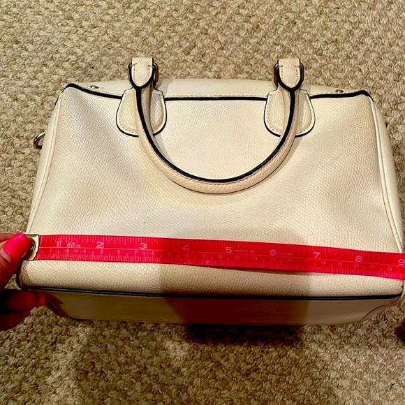 Coach Off-White Leather Satchel - Picture 7 of 9